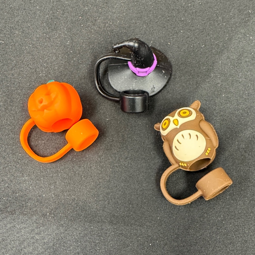Halloween Themed Bottle Stoppers pumpkin jack o lantern owl witch hat new